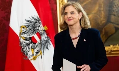 Austrian flag government building